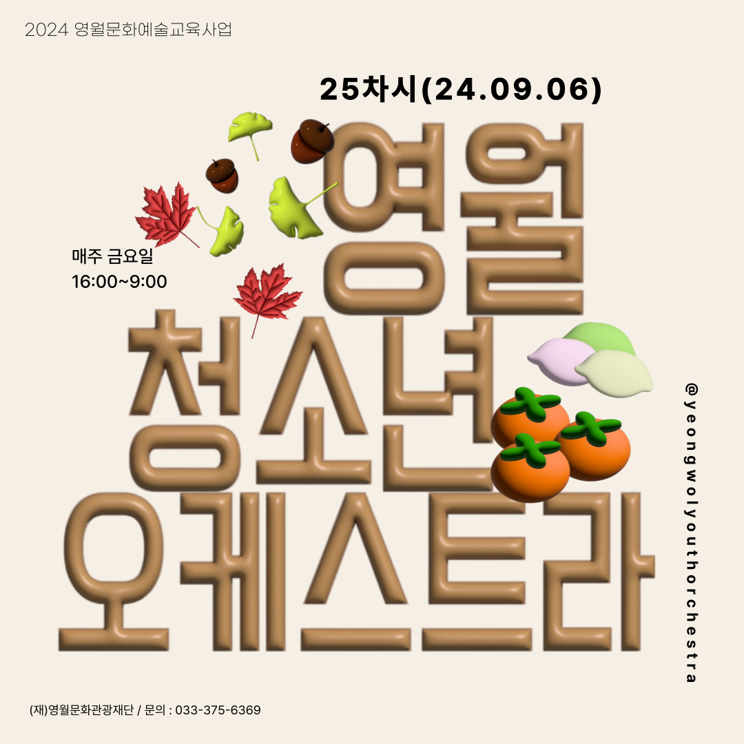 [2024 문화예술교육사업] 영월청소년오케스트라 25회차 수업